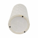 Stoneware Ceramic Vase with Textured Cylindrical Body and Geometric Detailing - Modern Decorative Accent Vase for Contemporary Interiors - Image 8