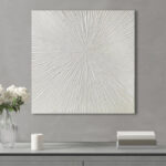 Sunburst Hand-Painted Resin Wall Art - Image 8