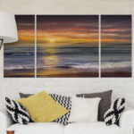 Sundown Descanso Beach - 3-Piece Canvas Print - Image 2