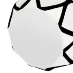 Sushmita 15" Black Outline Handmade Ceramic White Table Vase - Image 3