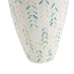 Tall Handmade Decorative Vase with Mother of Pearl Accents - Image 6