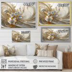 Tender Light Blue Floral Whirling Spiral I - Abstract Spirals Wall Art - Image 7