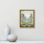 Teton Tall Green Trees II by Teton Pearce - Floater Frame Print on Canvas - Image 5