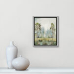 Teton Tall Green Trees II by Teton Pearce - Floater Frame Print on Canvas - Image 4