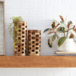 Thalia Handmade Solid Wood Table Vase - Image 4