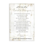 The Lords Prayer Our Father Graphic Art Print on Canvas