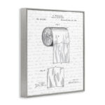 Toilet Paper Roll Patent Bathroom Design - Graphic Art Print - Image 2