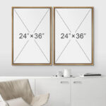 Tree Ring " Wood Tree Rings Abstract Minimalist Modern Wall Art Neutral Boho Decor " 2 - Pieces - Image 3