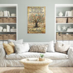Tree What A Wonderful World Lyrics - 1 Piece Recta " Tree What A Wonderful World Lyrics - 1 Piece Rectangle Graphic Art Print On Wrapped Canvas " - Image 3