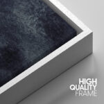 Triptych Faded Gradient Zen Ink Dots Abstract Framed Canvas Art 3 Pieces Painting Print Wall Decor - Image 4