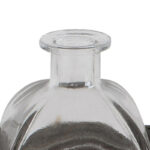 Urmas Decorative Rectangular Metal Tray with Handles and 5 Glass Vases - Image 6