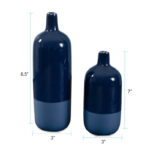 Vernon Blue Vase Set of 2 - Image 4