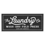 Vintage Laundry Sign - Print on Canvas