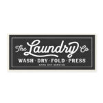 Vintage Laundry Sign Cursive by Lettered And Lined - Graphic Art - Image 2