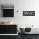 Vintage Laundry Sign Cursive by Lettered And Lined - Graphic Art - Image 3