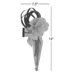 Wall Mount Amphora Vase on Iron Sconce with Finials - Image 5