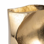 Warner Pinched Metal Vase, Gold - Image 3