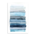 Water Inspired Abstract Lines by Grace Popp - Painting Print
