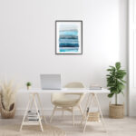 Water Inspired Abstract Lines by Grace Popp - Painting Print - Image 4