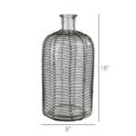 Wire Wrapped Glass Decorative Bottle - Image 2