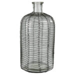 Wire Wrapped Glass Decorative Bottle