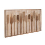 Wood Framed Wall Décor with Raised Paddles