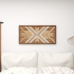Wood Handmade Southwestern Geometric Home Wall Decor - Image 4