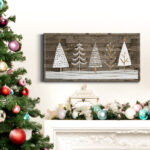 Wooded White Christmas Collection D Premium Gallery Wrapped Canvas - Ready To Hang - Image 8