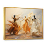Yellow And White Dance Woman Ensemble I - Dance Wall Art - Image 2