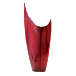 Mcculloch Acentuada Pointed Red Glaze Vase - Image 5