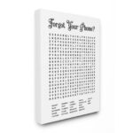 Canela " Phone Crossword Puzzle Bathroom Word Design " - Image 7