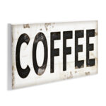 Coffee Typography Vintage Sign by Jennifer Pugh - Textual Art Print - Image 8