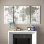 Clyatt " Old World Map " 3 - Pieces - Image 5