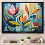 Green Mid Century Mod Nature II - Abstract Midcentury Wall Art For Living Room - Image 4