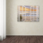 Elongated Window Painting Print on Canvas - Image 8