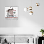 Blush and Make Up Brush - Graphic Art on Canvas - Image 6