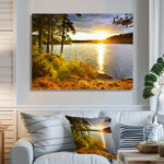 Beautiful View of Sunset over Lake - Lake Photographic Print - Image 6