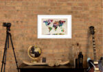 " World Map Urba Watercolor II " by Michael Tompsett - Image 2