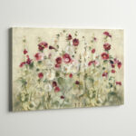" Hollyhocks Row Cool " by Cheri Blum - Image 2