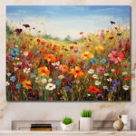 Colorful Wildflowers Meadow Blooms I - Wildflowers Wall Decor - Image 7