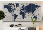 " Old World Map " 3 - Pieces - Image 4