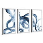Octopus in the Blues by Elizabeth Medley - Multi-Piece Image Picture Frame Print - Image 6