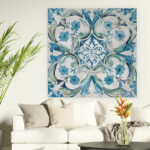 " Caribbean Tile I Acrylic " - Image 3