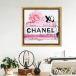 " Fashion And Glam Dripping Roses And Fashion Books, Glam Pink " by Oliver Gal - Image 4