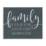 Family Loud Crazy Love by Lettered and Lined - Textual Art Print - Image 8