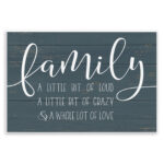 Family Loud Crazy Love by Lettered and Lined - Textual Art Print - Image 8