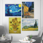 " Van Gogh Materpiece Ensemble " by Vincent Van Gogh 4 - Pieces - Image 6