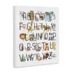Greeley Boho Animal ABCs Canvas Art - Image 8