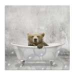 Baby Bear Bath Time Cute Animal' - Graphic Art Print - Image 8