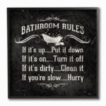 " Bathroom Rules BW Icon " - Image 2